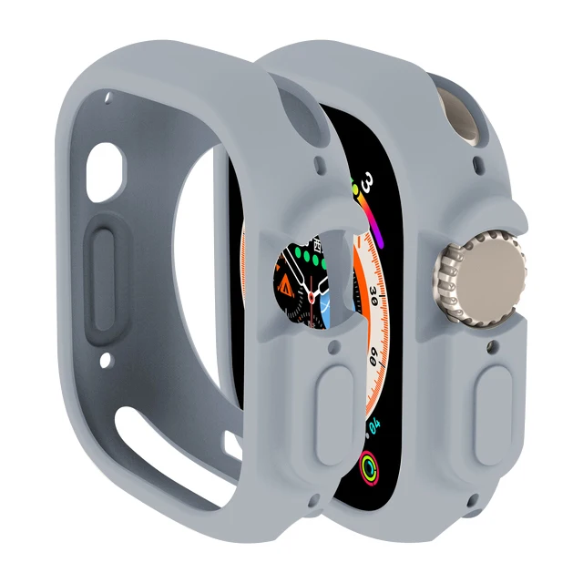 Candy-Colored TPU Protective Bumper for Smartwatch 49mm - Vibrant Accessories Collection