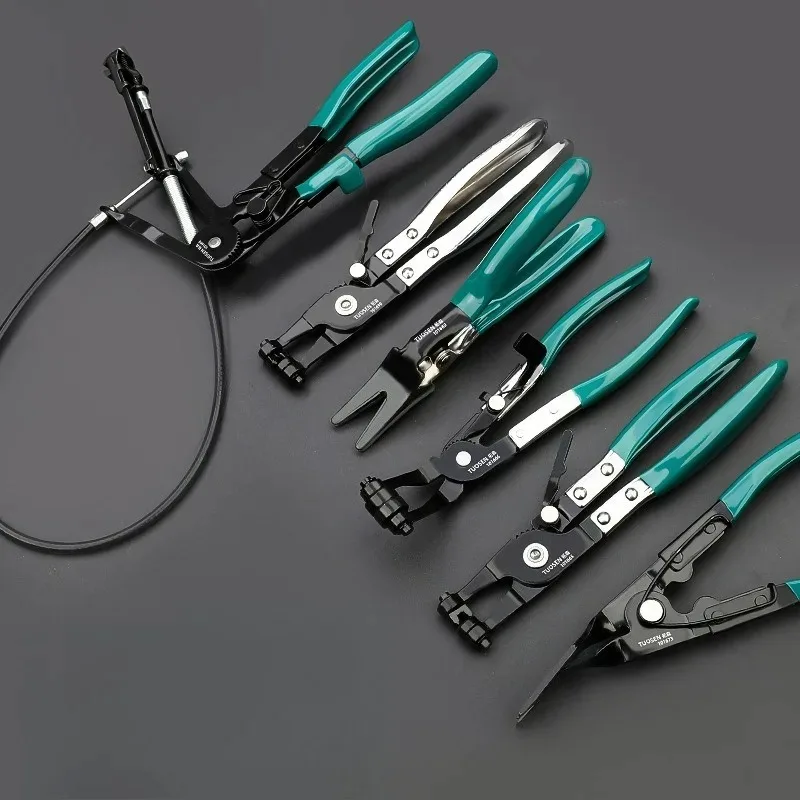 IPM ل انحناء خرطوم المشبك كماشة مجموعة إزالة السيارة سلك مرن كابل نوع طويل مستقيم الحلق أنبوب حزمة المشبك أداة