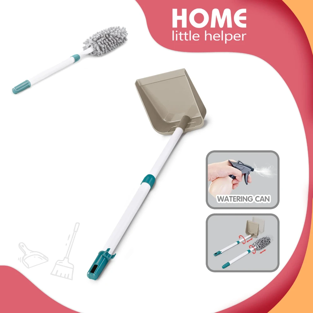 WizKidz Kids Cleaning Set a Pretend Housekeeping Set for Toddlers with Real Vacuum Broom and Other Educational Toys for Boy Girl 2