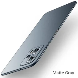 Ultra Slim Matte Shockproof Hard PC Case - Lightweight & Durable Protection for POCO X4 GT (Matte Gray)
