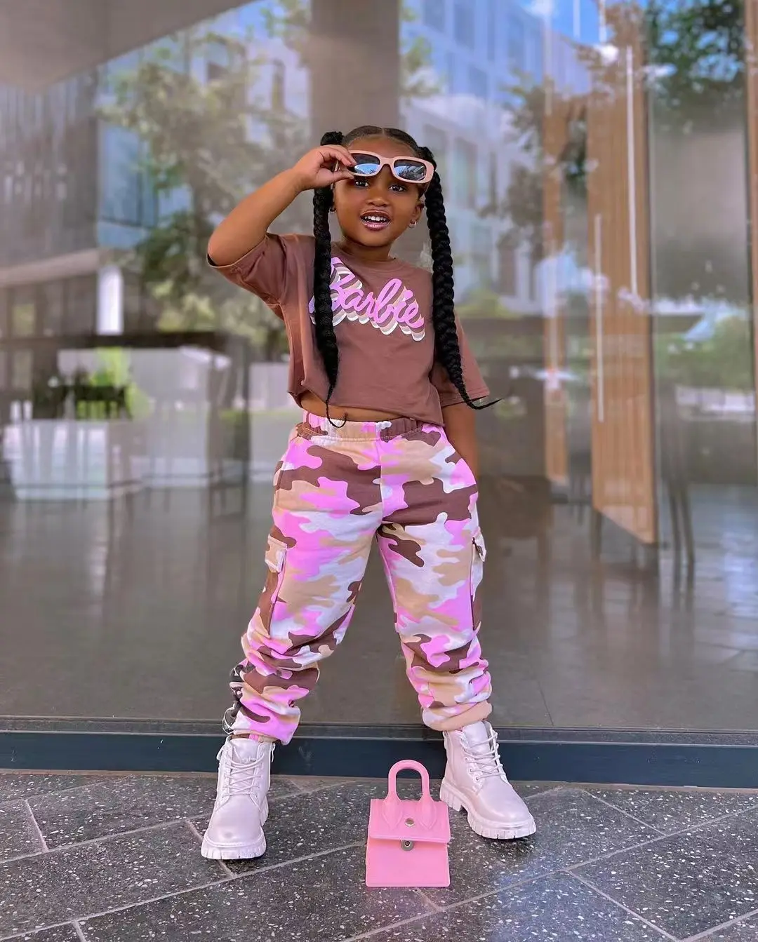 Set Felpa E Leggings Barbie Per Bambine - Abbigliamento Ufficiale, Cotone Confortevole, Dai 4 Ai 12 Anni - Foto 6