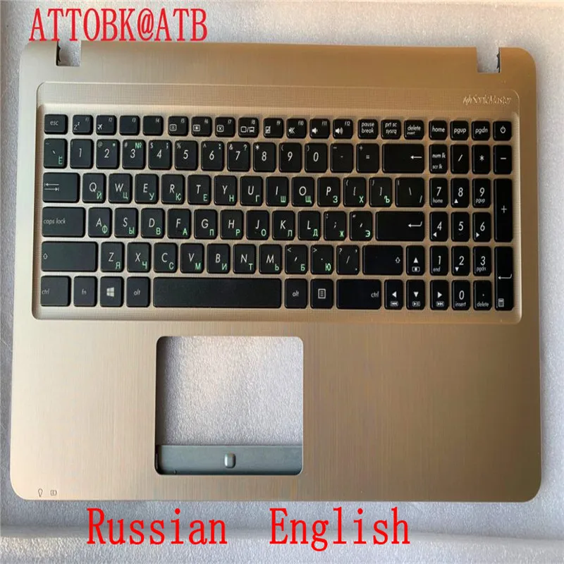 Teclado dos Eua para Asus X540l K540ua X540la F540 X540lj D540u X540sa X540sc R540 Vm520u Fl5700u R540s C520u com Quadro Descanso de Mãos ru
