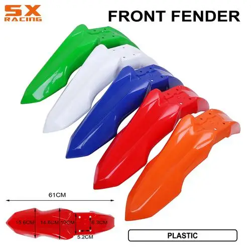 Motorbike Universal 5 Colors Plastic Front Fenders Mudguard Fender KTM Honda Yamaha Kawasaki Suzuki Husqvarna BWM Motorcycles