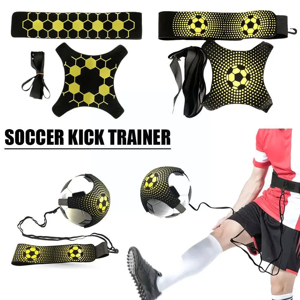 

Adjustable Football Kick Trainer Soccer Ball Solo Practice Trainer Belt Accessories Elastic Equipment Sports Training Socce V3Z6