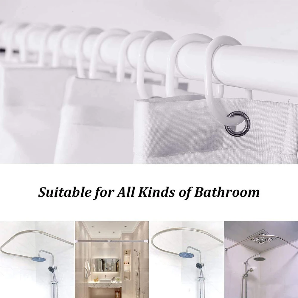 Animal Dog Shower Curtains 3D Printed Bathroom Decor Waterproof Polyester Cloth Children's Bath Curtain Washable With Hooks 4
