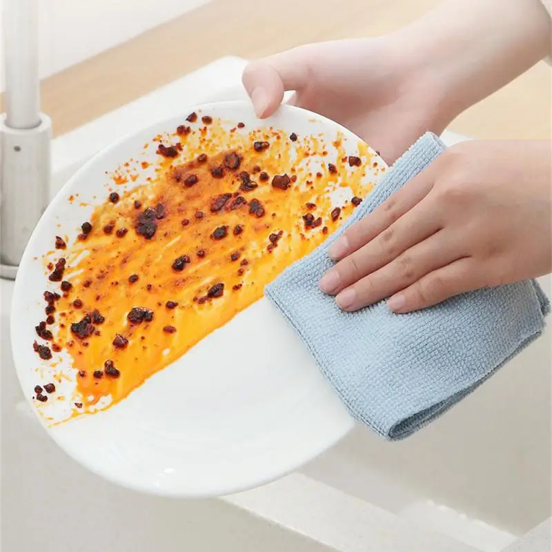 Dishcloth Extractive Easy To Use High Quality Can Be Reused Durable Kitchen Bar Supplies Cleaning Cloth Superfine Fiber Rag