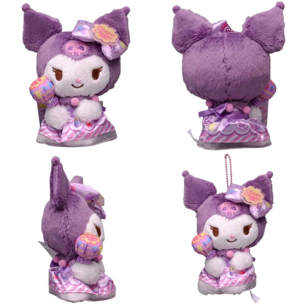 

16Cm Cartoon Sanrios Candy Kuromi Plush Toys Bag Decoration Pendant Kawaii Anime Plushie Soft Dolls Key Chain Children Gift
