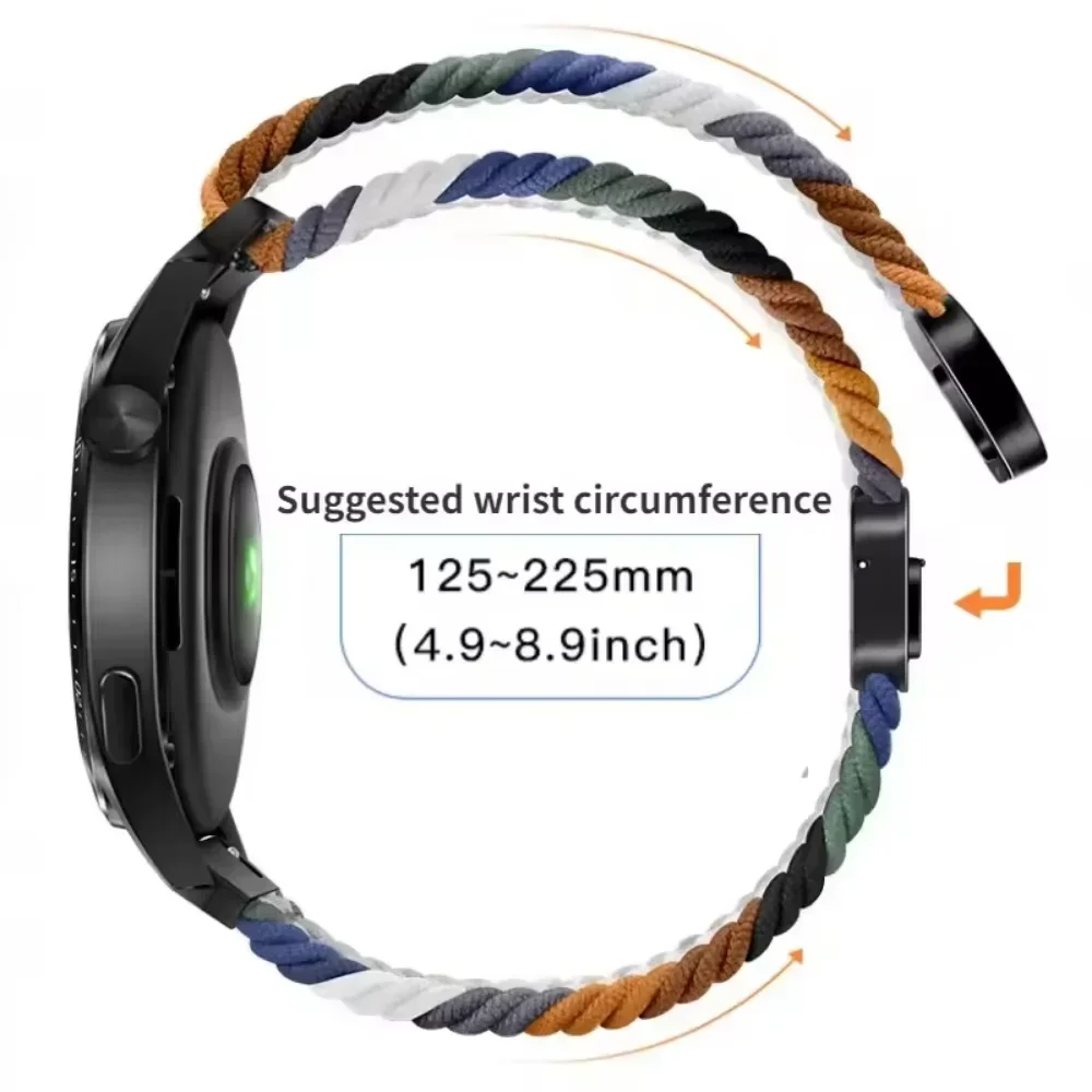 Premium Nylon Loop Watch Strap with Magnetic Closure - Universal Fit