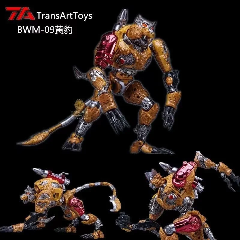 

TransArt Toys TA BWM-09 BWM09 Transformation Beast War Third Generation Cheetor Cheetor 22CM Gift Collection Action Figure Robot