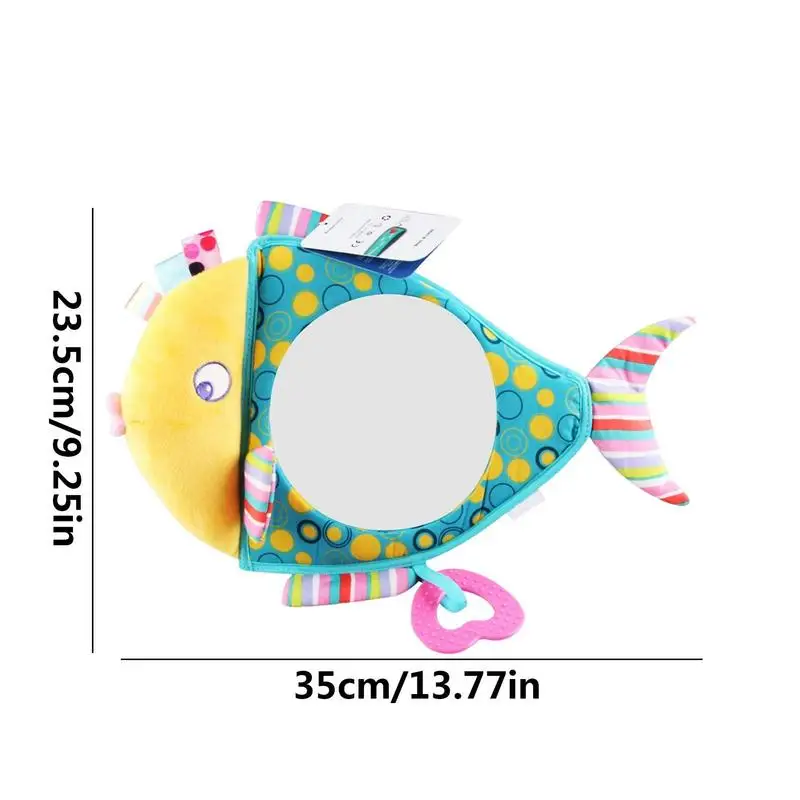 Car Mirror Toy For Baby Clear View Mirror For Safety Car Seat Rear Facing Fish Shaped Driver’s Baby Mirror Toy Enables Easier images - 6