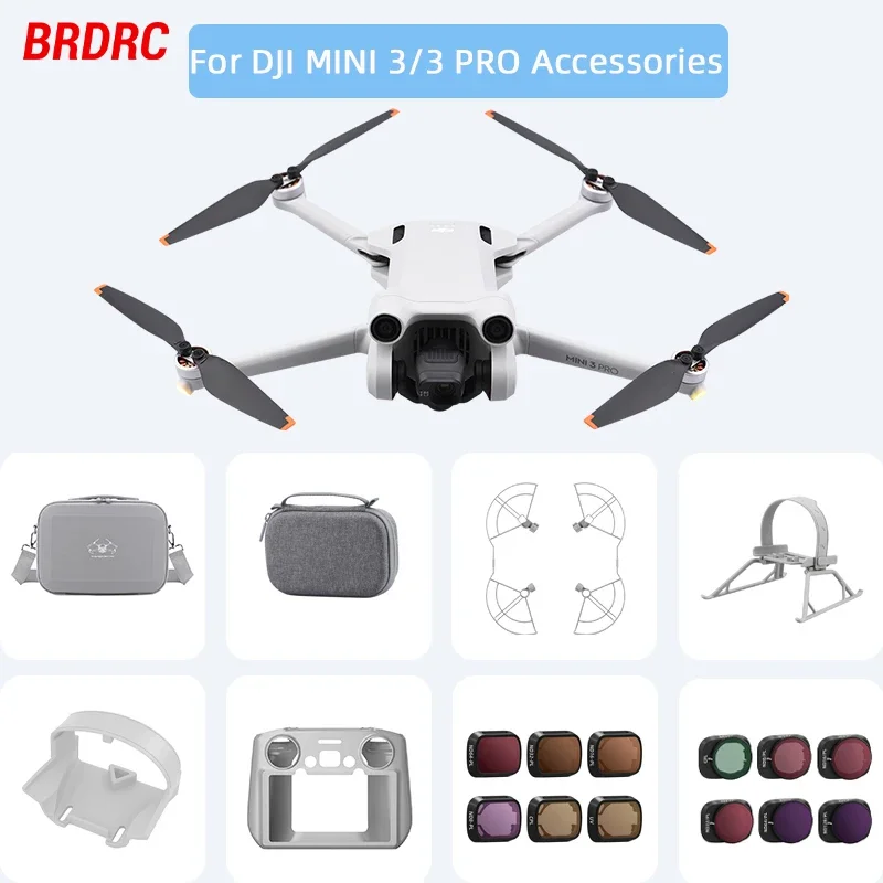 

BRDRC Propeller Guard for DJI MINI 3/3 PRO Drone Props Protector Lightweight Wing Fans Protective Ring Blade Bumper Accessories