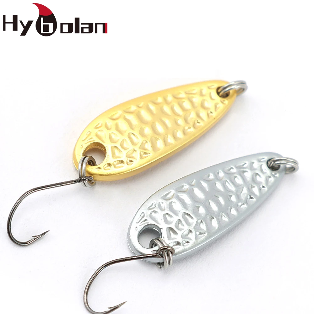 NEW Mini fishing Lure 1g2g3.5g spoon metal lures Spinnerbait Minnow small  fish Single Hook jig Stream Trout baits pesca hot