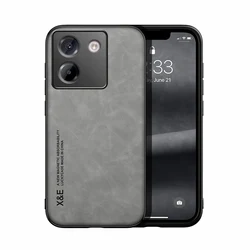 Durable Magnetic Car Holder Phone Case with Shockproof Protection for Poco M7 pro 5G (Light Gray)