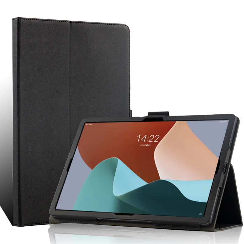 Elegant Folio PU Leather Stand Cover with Magnetic Closure and Hand Strap