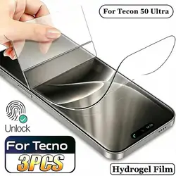 3 - Pack Hydrogel Screen Protector Film - Slim and Durable Protection for Hydrogel Film (Camon 50 Pro 4G)