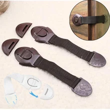 Protection de verrouillage pour enfants, 3 pièces, verrouillage de portes d'armoire, Protection de sécurité pour bébé, verrou de sécurité en plastique