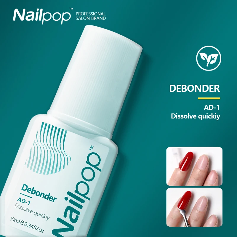 Nailpop 10ml Debonder Glues For Removeing False Nails Rhinestone  Remover Tools Manicure Accessories Dissolve Liquid