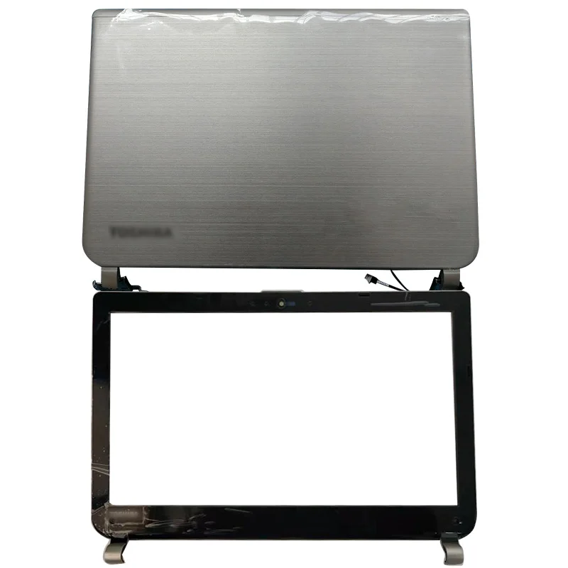 

Новинка, задняя крышка для ноутбука Toshiba Satellite E45, с передней рамкой и петлями, H000068600, серебристый цвет