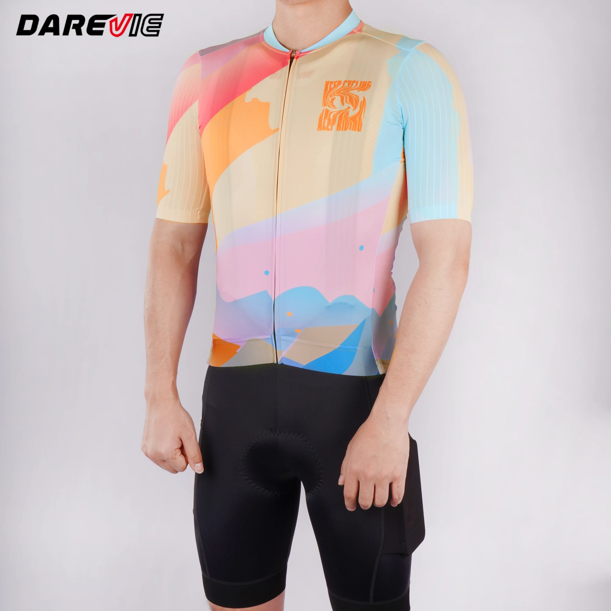 Description Picture 4 of itemDAREVIE Men Cycling Shorts Non-Slip Quick Dry Bretelelle Men's Cycling AERO High Speed Moisture-Wicking Man Cycling Maillot