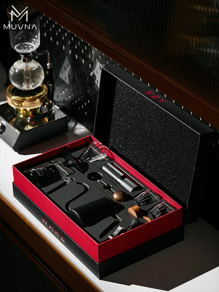 MUVNA Portable Espresso Coffee Maker Set - مجموعة...