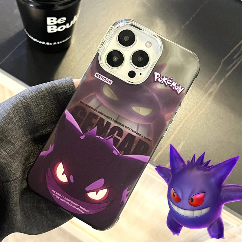 Pokemon Fashion Gengar Custodia Per Telefono Anime Per Iphone 11 12 13 14 Pro Max 12 11 13 14 Promax Custodia Protettiva Antiurto Morbida Regali