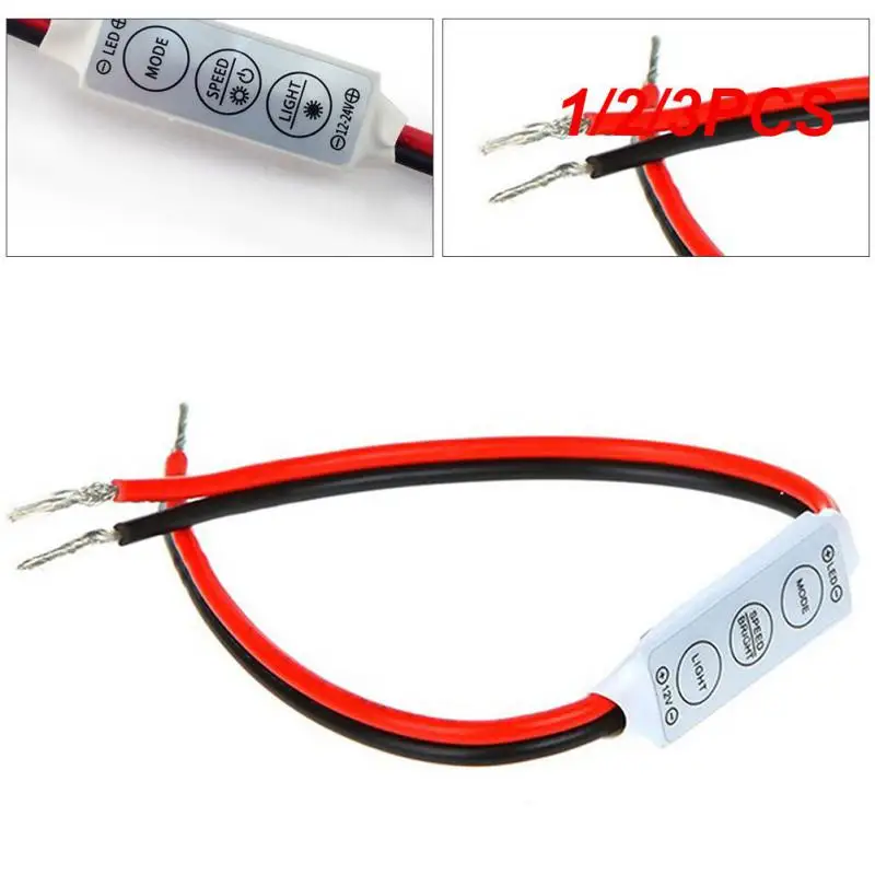 

1/2/3PCS Keys Controller DC 12V Mini LED Strip RGB Single Color For SMD 3528/5050/5730/5630/3014 LED Strip Lights DC 12V