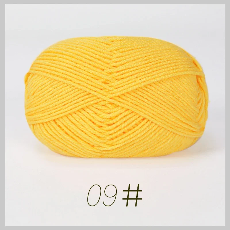 Luxurious Soft Milk Cotton Yarn Pack for Knitting and Crochet Projects - 5PCS, Total 250g