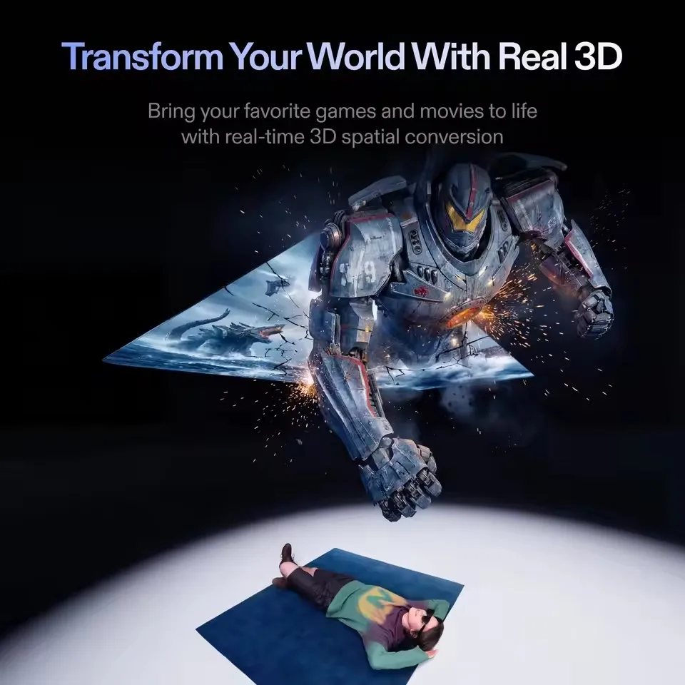 Occhiali AR XREAL 1S con Schermo Virtuale da 500" e Audio Bose 3D con 52 Altoparlanti ° FOV Native 3DoF Supporta tutti i dispositivi USB-C DP - immagine 2