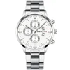 New Geneva Leisure Business Men's Watch Fashion Three Eyes Military Quartz Watch Stainless Steel Waterproof Gentleman Wristwatch 6