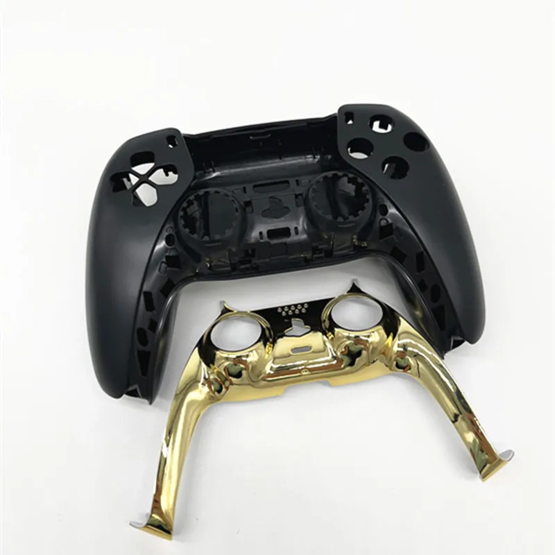 For PS5 Playstation 5 Controller Custom DIY Matte Black DIY Custom Housing  Shell Case Chrome Gold Decorative Trim Stip Cover - AliExpress