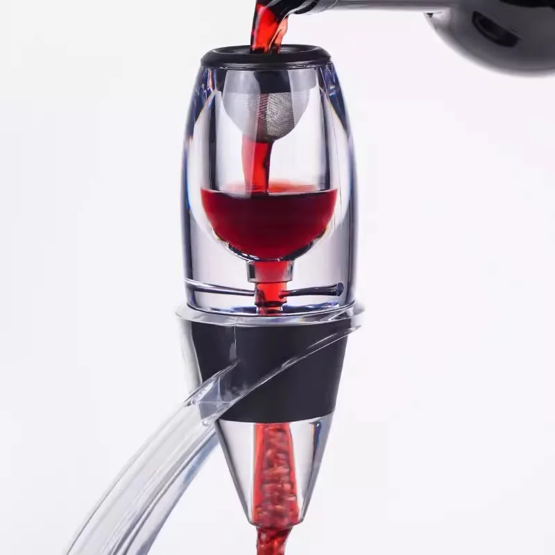 Wine Aerator Decanter Professional Red Wine Decanter Pourer with Filter Stand Holder Vodka Quick Air Aerator Home Dining Bar Essential Set