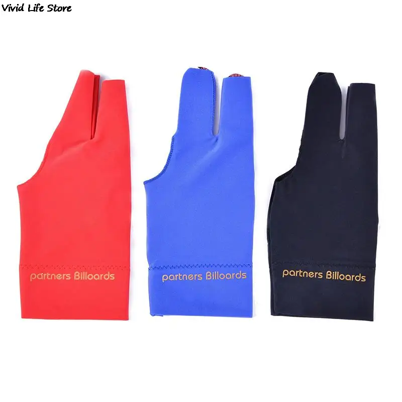 Spandex Snooker Billiard Cue Glove Pool Left Hand Open Three Finger Accessory