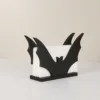 1PC black bat tissue holder, creative design, home and office decoration crafts, essential choice for holiday gifts 5