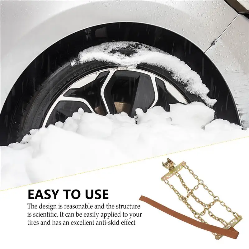 Car Snow Chain Anti Skid Tire Chain For Wheel Winter Driving Safety Parts Accessories