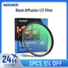 NEEWER Black Diffusion 1/2 Filter Mist Dreamy Cinematic Filter Ultra Slim Water Repellent Scratch Resistant HD Optical Glass 1
