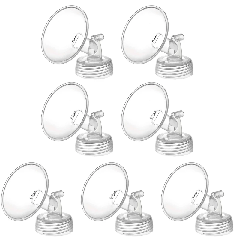 Portable Wide Neck Pump Parts Plastic Wide Neck Hornshape Cover Electric Breast Pump Spare Parts used for Electric Pump