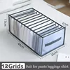 Clothes Organizer Jeans Pants Storage Box Wardrobe Drawer Organizer For Underwear Bra Ties T-Shirt Socks Organization System 5