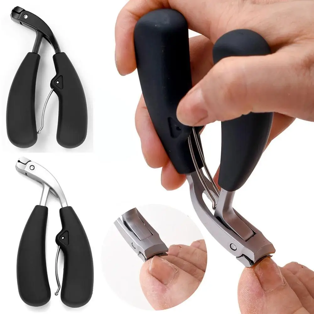 Wide Mouth Clipper For Thick Nails Anti-Splash Curved Tip Nail Clipper Professional Ingrown Nail Trimmer Portable Manicure Tools