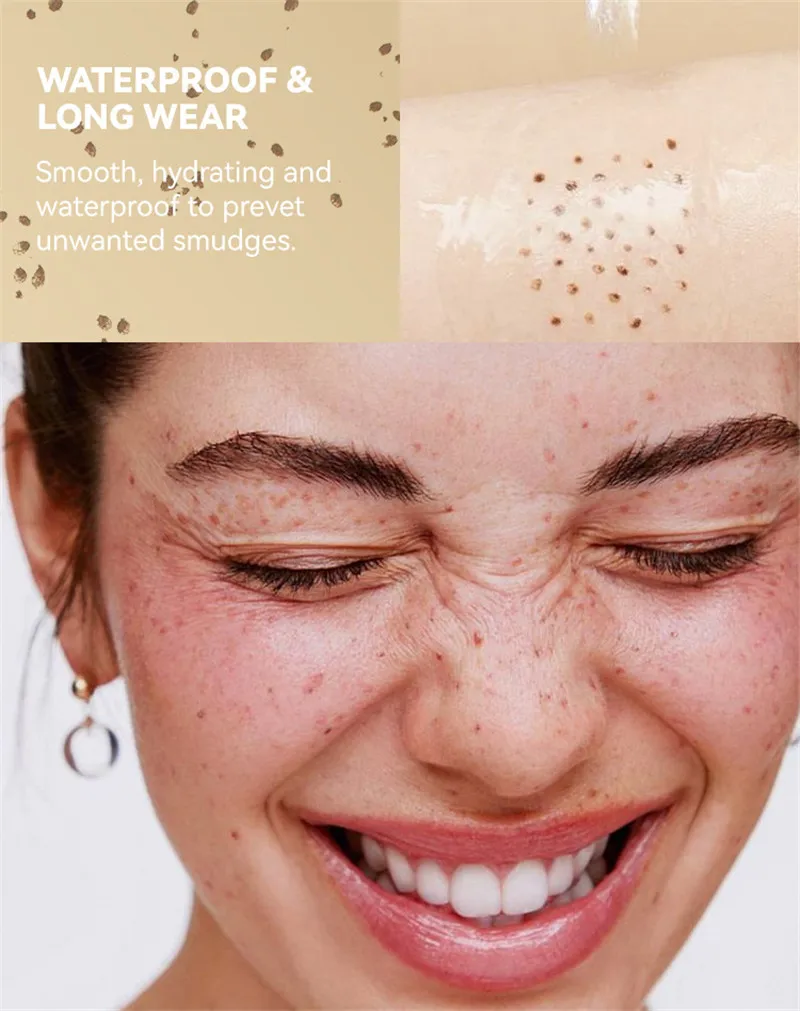 Description Picture 5 of item1PC Natural Lifelike Freckle Pen Waterproof Concealer Dot Spot Pen 3D Freckle Stamp Easy To Apply Lasting Makep Tool Cosmetic