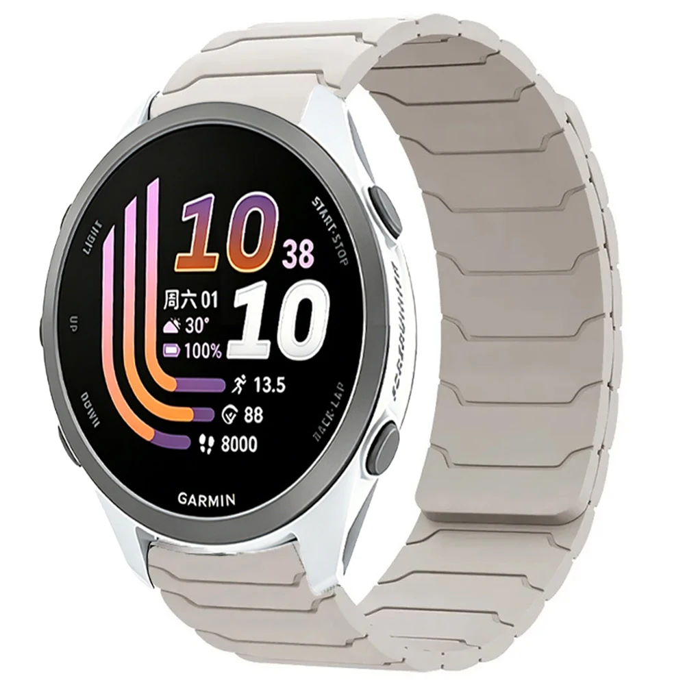 Versatile Silicone Smartwatch Strap with Magnetic Breathable Design