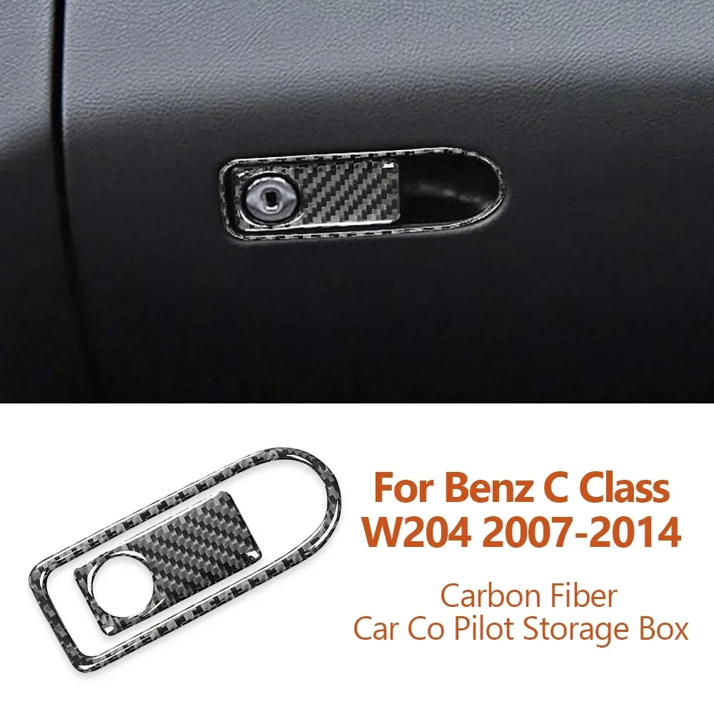 

Для Mercedes Benz C Class W204 2007-2014 коробка из углеродного волокна для хранения со скоростным двигателем ручка переключатель декоративная наклейка автомобильные аксессуары