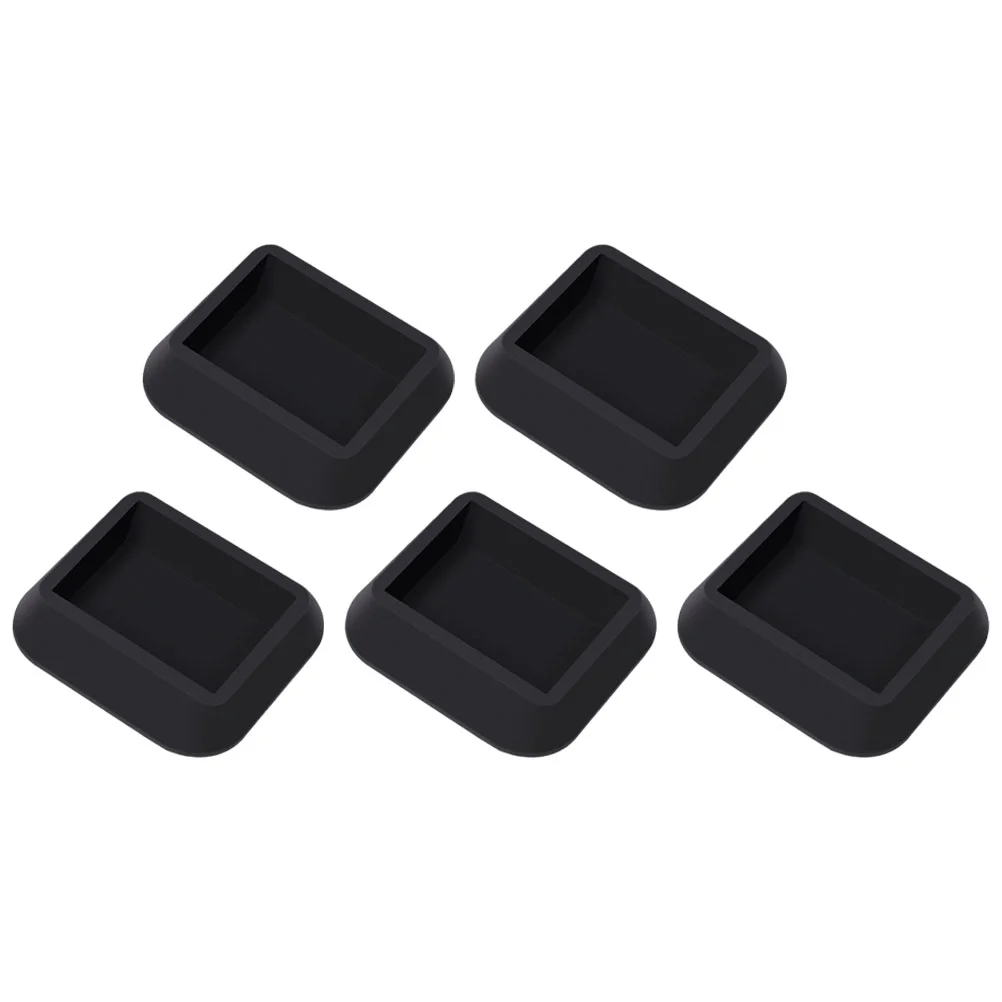 

5 Pcs Furniture Pulley Holder Office Sofa Protector Non Slip Chair Leg Gripper Rubber Floor