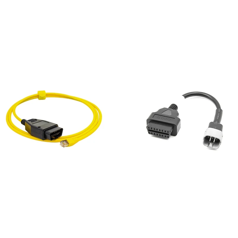 

2 шт. ESYS кабель для передачи данных для-BMW ENET Ethernet к OBD интерфейсу для стандартного кодирования с OBD мотоциклетным кабелем для Suzuki