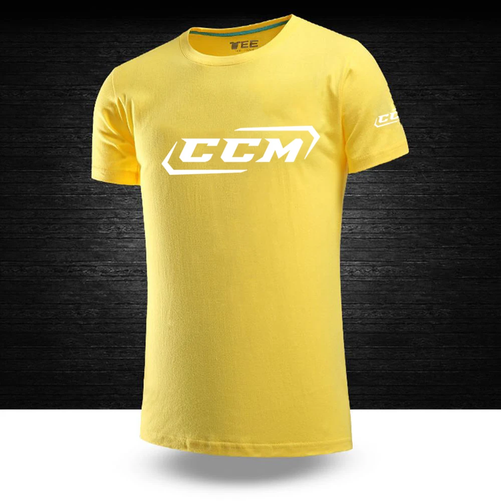 CCM summer new men's T-shirts leisure cotton short sleeves outdoor fashion leisure sports short sleeves.