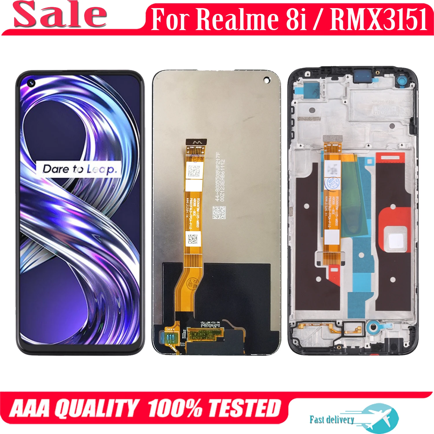 ЖК-дисплей 6,6 ''для OPPO Realme 8i RMX3151, сменный сенсорный экран, дигитайзер в сборе для Realme8i, ЖК-дисплей с рамкой, оригинал