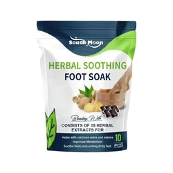 10pcs Natural Herbal Foot Soak Gel Detox Capsule Foot Cleansing Bath Soak Beads Slimming Feet Reflexology Spa Relax Foot Care