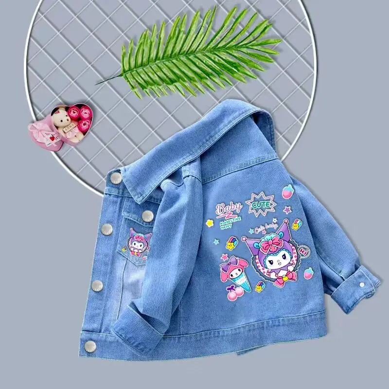 Veste en denim Minnie Mouse pour bébé garçon et fille, manteau en coton pour enfant de 2 à 9 ans, nouvelle collection printemps automne 2023