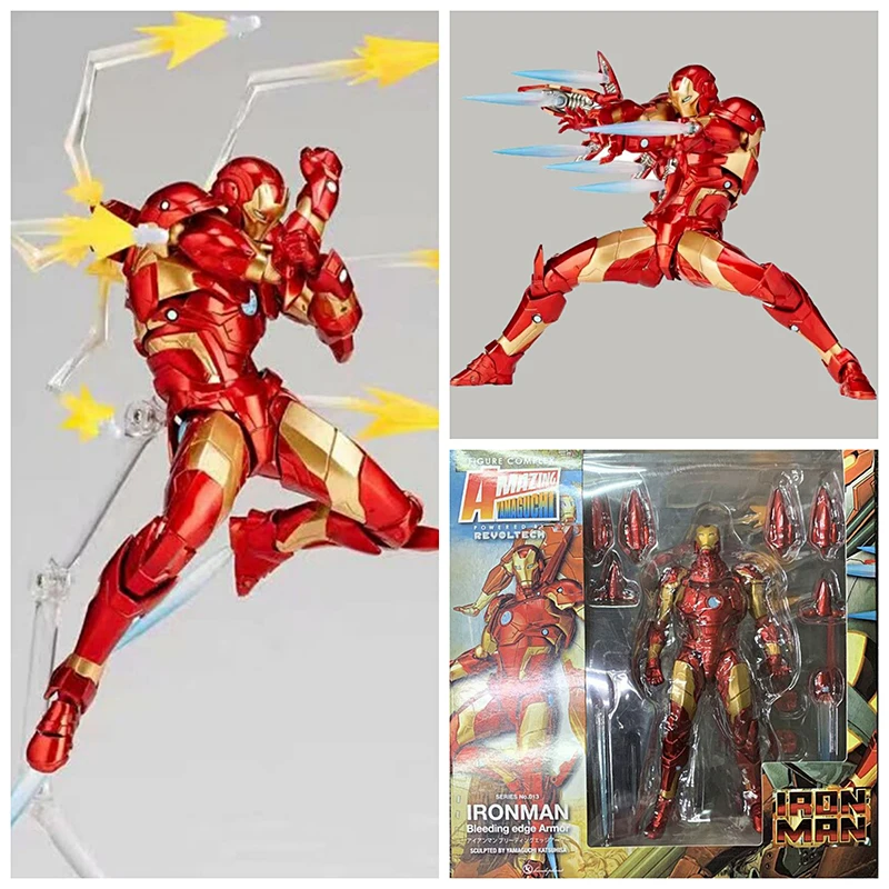 Amazing Yamaguchi Revoltech No.013 Iron Man MK37 Bleeding