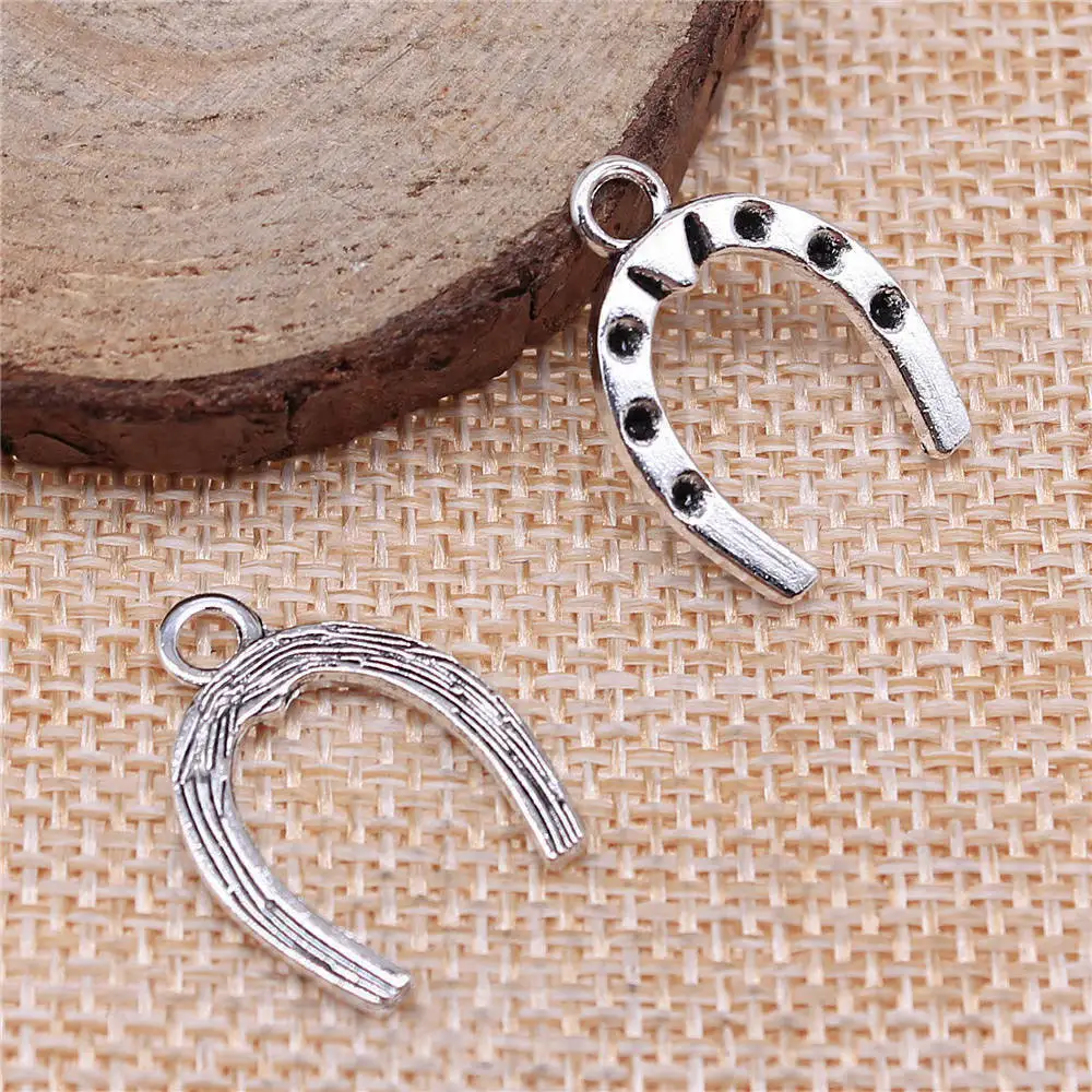 

Pendant Horseshoe Charms Jewelry 21x16mm 20pcs