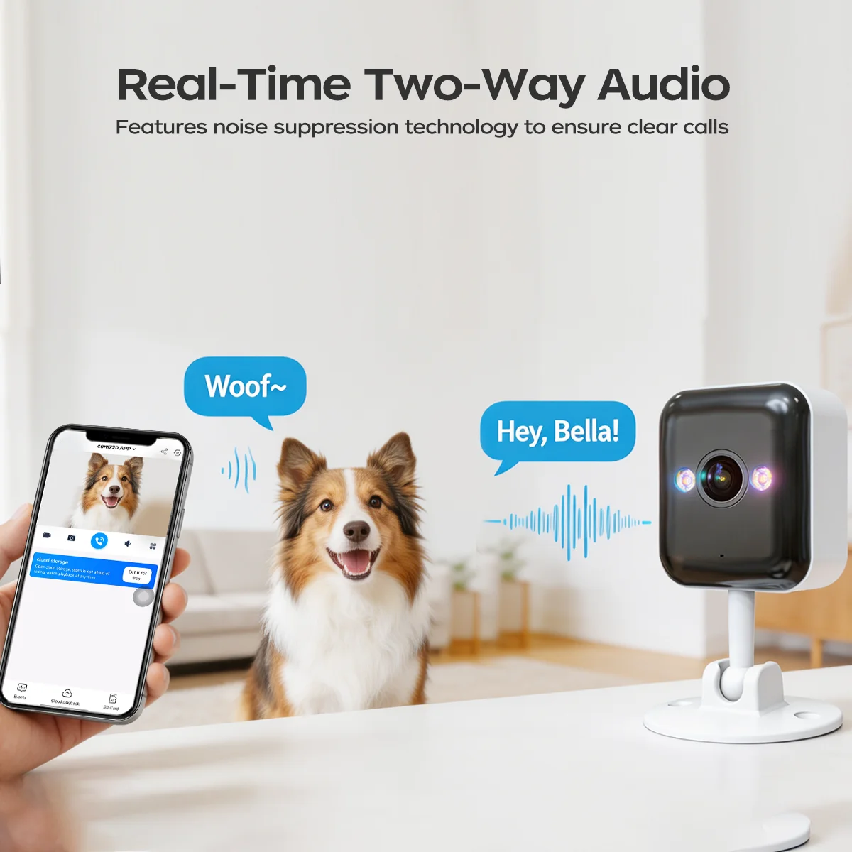 Outdoor 1080P Wifi Security Camera with 5x Zoom & Color Night Vision